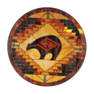 Decorative Glass Cutting Board 12"