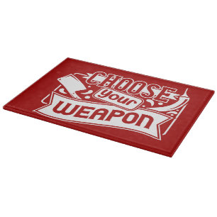 Decorative Glass Cutting Board 15"x11"