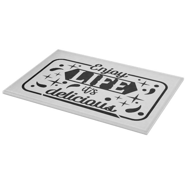 Decorative Glass Cutting Board 15"x11" (Corner)