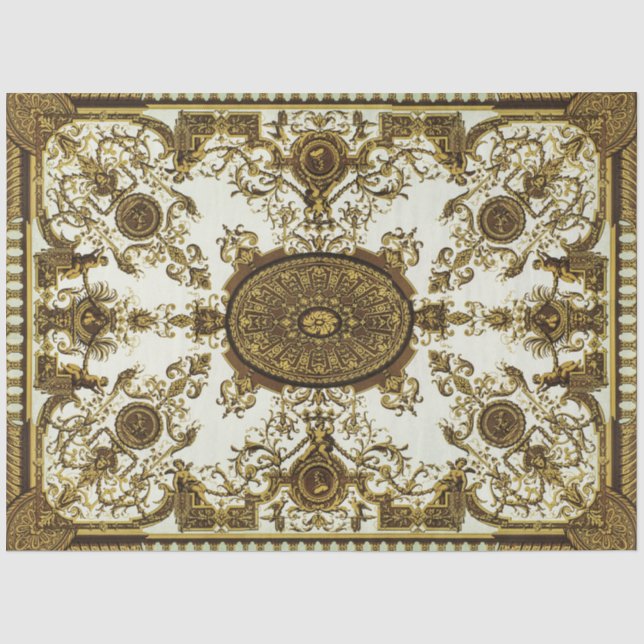 Decorative Gold & Black Ornamental Tissue   Paper (Front)