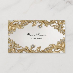 Decorative Gold Business Card