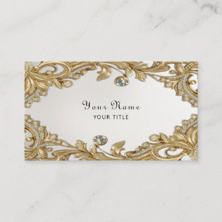 Decorative Gold Business Card