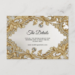 Decorative Gold Detail Enclosure Card