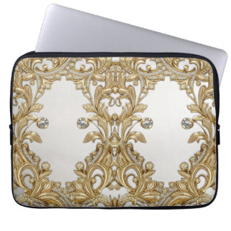Decorative Gold Laptop Sleeve