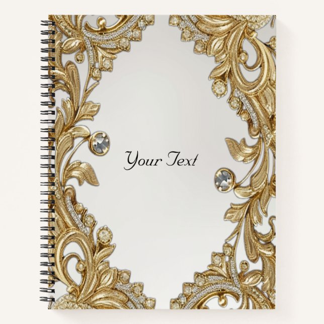 Decorative Gold Notebook (Front)
