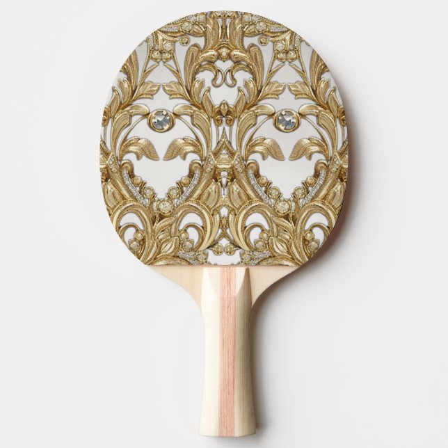 Decorative Gold Ping Pong Paddle (Front)