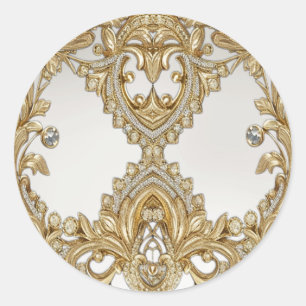 Decorative Gold Seal Wedding Sticker