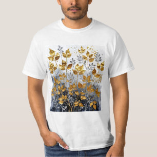 Decorative Golden Leaves Design #1 T-Shirt