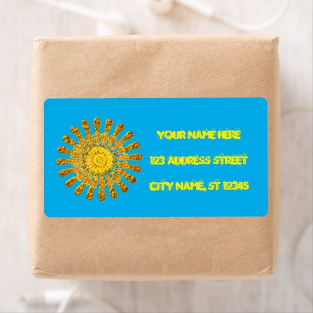 Decorative golden sun symbol.Personalise (Insitu)