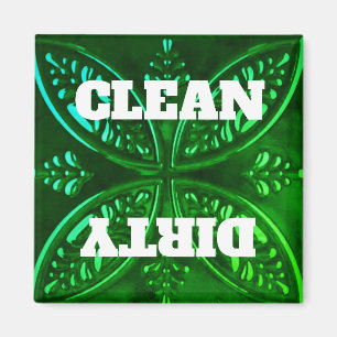 Decorative Green Dishwasher Magnet