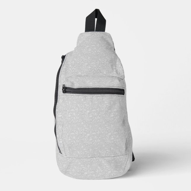 Decorative Grey  Sling Bag (Front)