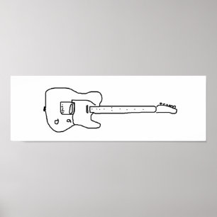 decorative guitar poster