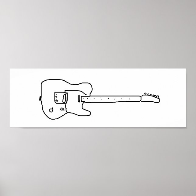 decorative guitar poster (Front)