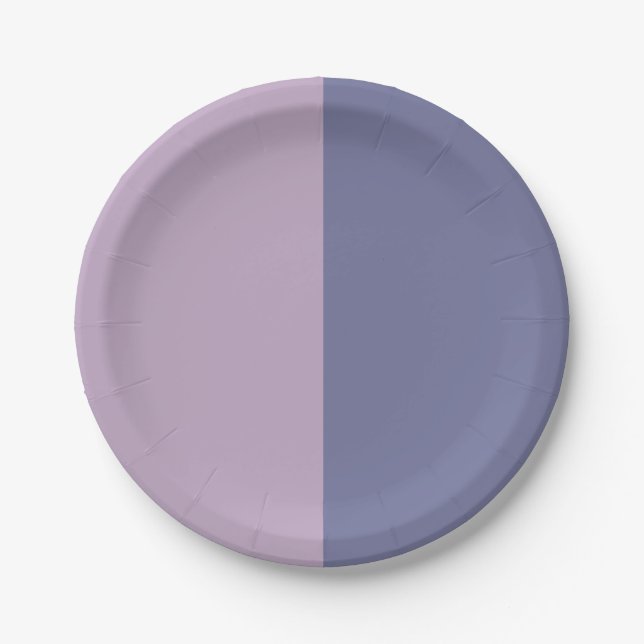  Decorative Half And Half  Paper Plate (Front)