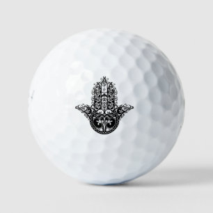 Decorative Hamsa Design Golf Balls