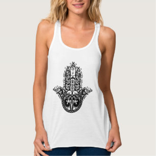 Decorative Hamsa Design Singlet