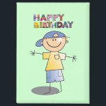 Decorative Happy Birthday for Little Boy Magnet<br><div class="desc">Decorative "Happy Birthday" Magnet, Little Boy. MY ORIGINAL ARTWORK at www.zazzle.com/virginia5050</div>