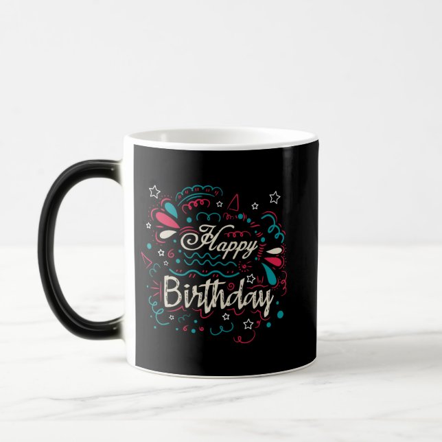 decorative happy birthday magic mug (Left)