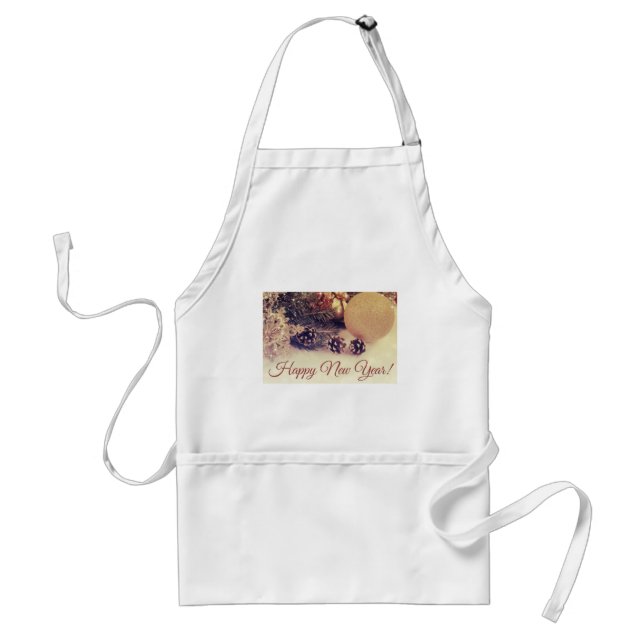 Decorative Happy New Year Standard Apron (Front)