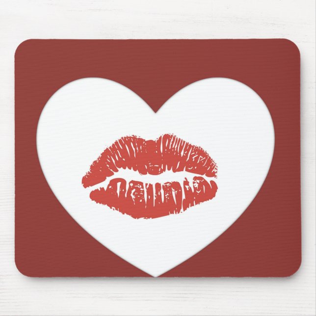 Decorative Heart Mouse Pad (Front)