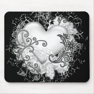 Decorative Heart Mouse Pad