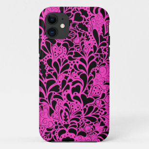 Decorative Hearts and Flourishes Pattern Case-Mate iPhone Case