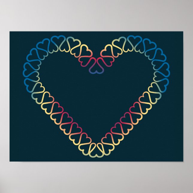 Decorative hearts poster (Front)