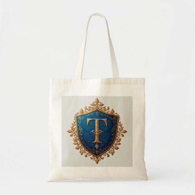 Decorative Heraldic Shield Tote Bag (Front)