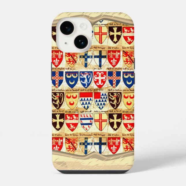 Decorative Heraldry Pattern iPhone Case (Back)