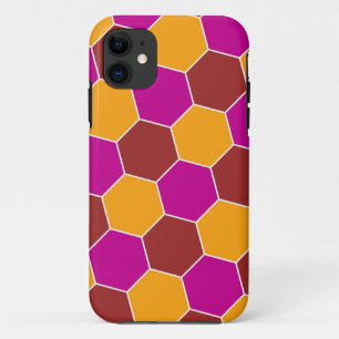 Decorative Hexagons Mosaic Pattern #8 iPhone 11 Case