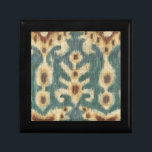 Decorative Ikat Fabric Design by Chariklia Zarris Gift Box<br><div class="desc">An abstract pattern made by Chariklia Zarris,  it features a design known as ikat. This particular form of weaving utilises resist dyeing,  which keeps the dye from penetrating all of the fabric. This creates interesting patterns on a fabric that look amazing on your wall!</div>