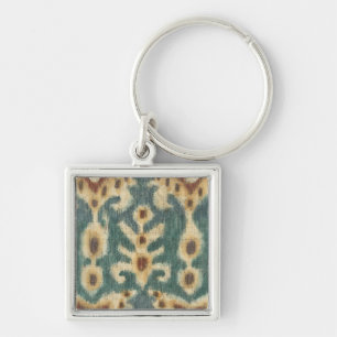 Decorative Ikat Fabric Design by Chariklia Zarris Key Ring
