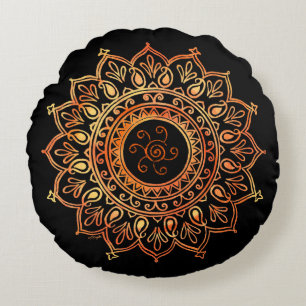 Decorative Indian Sun Round Cushion