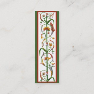 Decorative Italian Ironwork Bookmark Profile Card