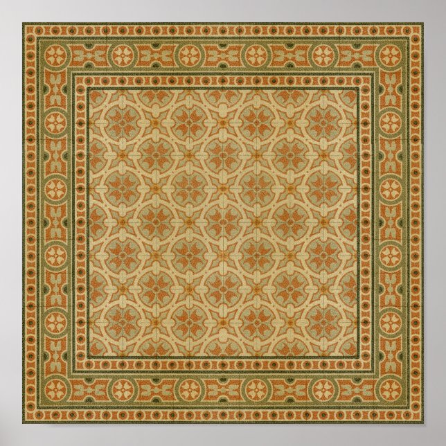Decorative Italian Mosaic Tiles by Vision Studio Poster (Front)