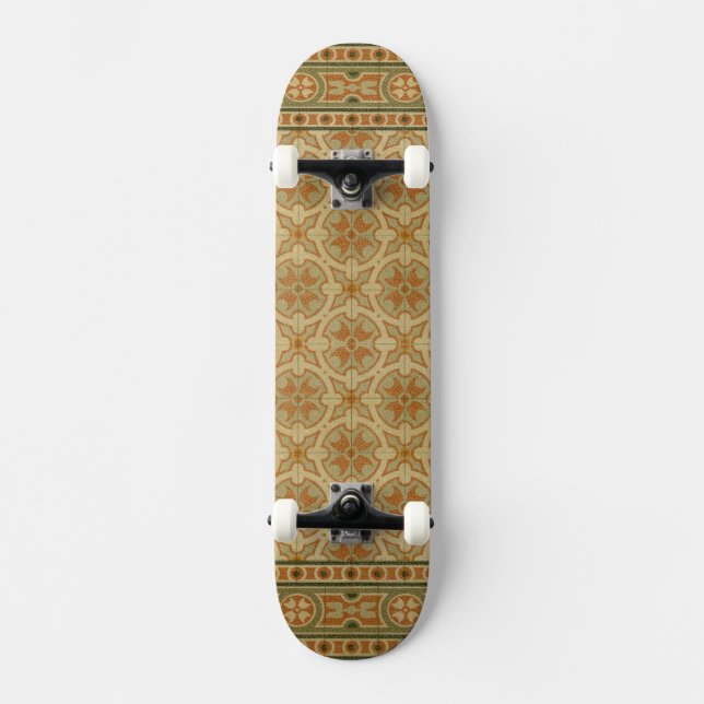 Decorative Italian Mosaic Tiles by Vision Studio Skateboard (Front)
