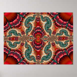 Decorative Kaleidoscope Pattern Poster