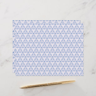 Decorative Lace Triangles Blue White