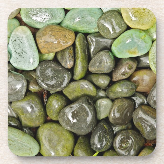 Decorative landscaping rocks coaster (Front)