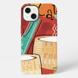 Decorative Latte Pot and Cups iPhone 13 Case