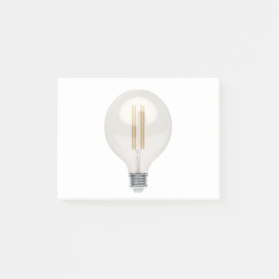 Decorative LED bulb Post-it Notes