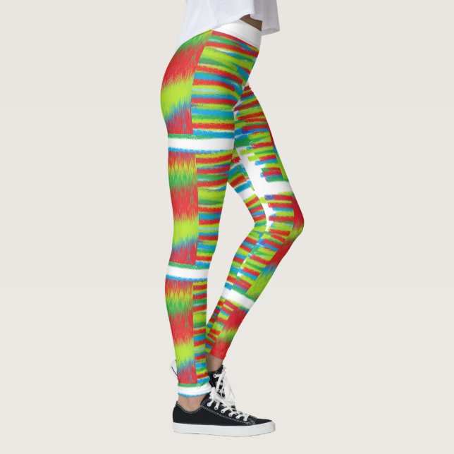 Decorative Leggings With Different Coloured Legs (Right)