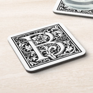 Decorative Letter Initial “B” Coaster