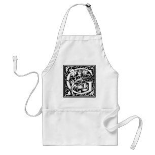 Decorative Letter Initial “G” Standard Apron