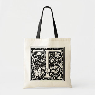 Decorative Letter Initial “T” Tote Bag
