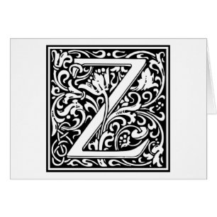 Decorative Letter Initial “Z”