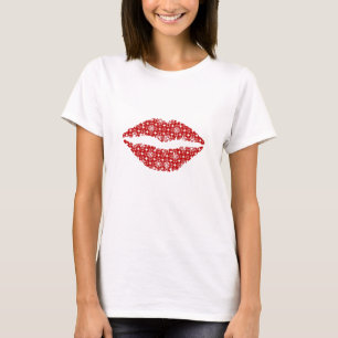 Decorative Lip Design T-Shirt