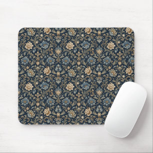 Decorative Luxury Floral Ornamentation Mouse Pad