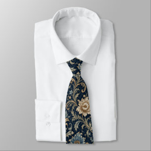Decorative Luxury Floral Ornamentation Tie