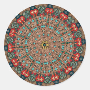 Decorative Mandala Classic Round Sticker